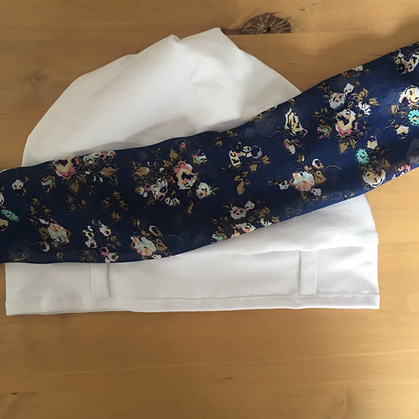 Landa Turban with Scarf – White - Royal Blue Rose scarf - A CANSA smart ...