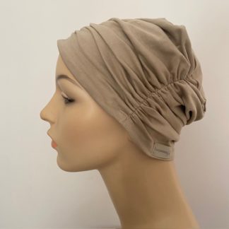 Pleated Beanie - Stone - A CANSA smart choice product